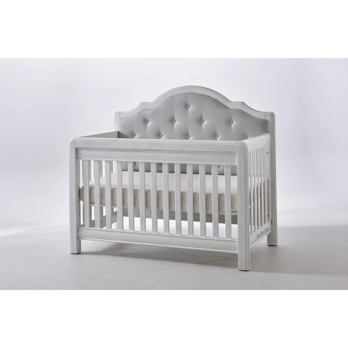 Avah Baby Crib – Classic Tufted Headboard