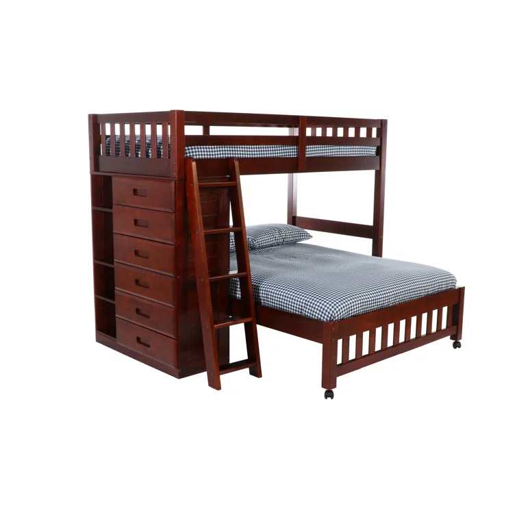 Beckford Twin Over Full L-Shaped Loft Bed – Model A840