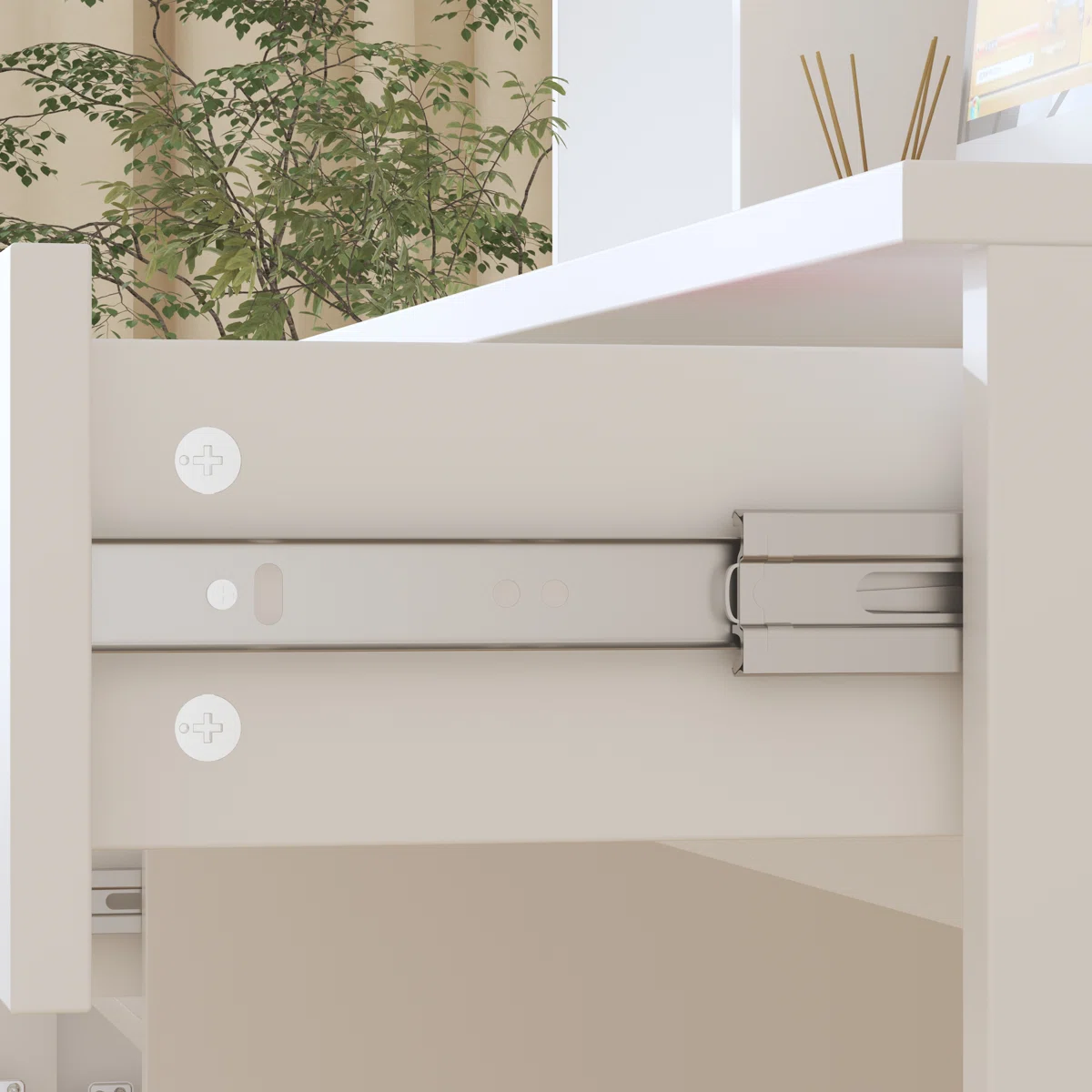 Calo Computer Desk with Bookcase & Storage