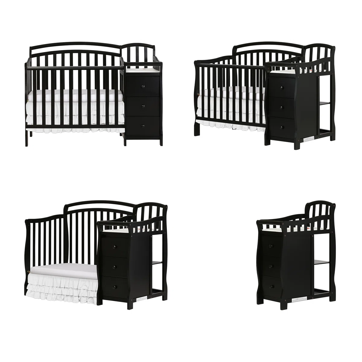 Caso Baby Crib with Storage – Drawers & Changing Space