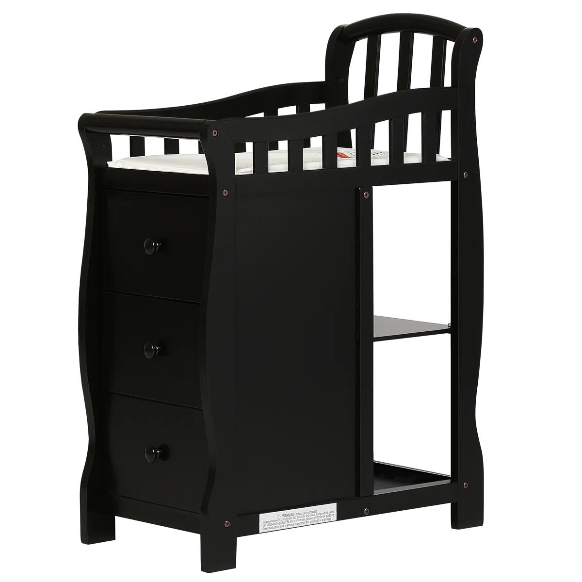 Caso Baby Crib with Storage – Drawers & Changing Space