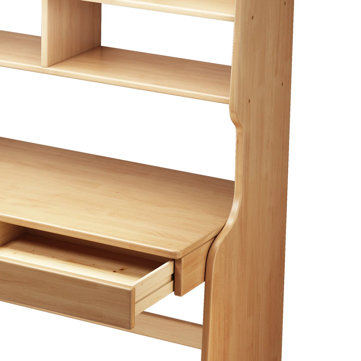 COERD Kids Desk with Bookcase & Storage