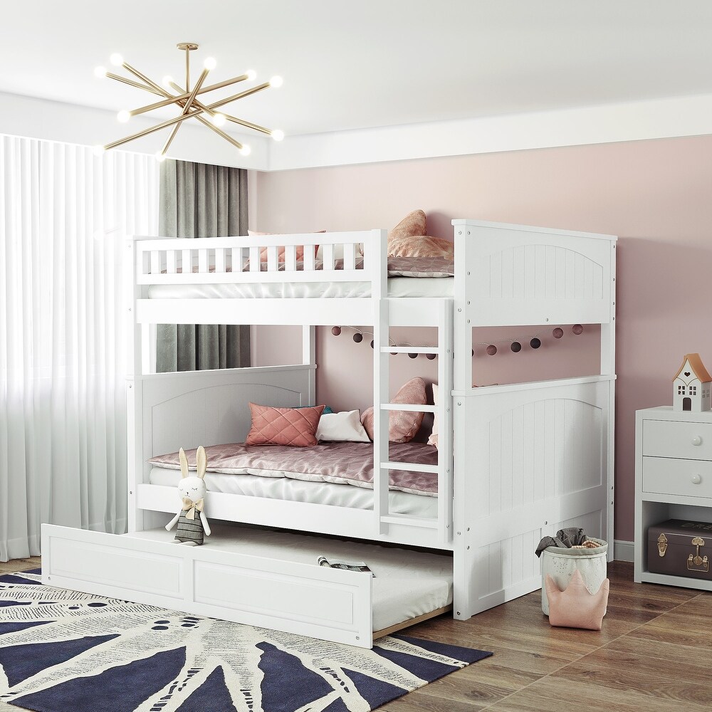 Letto a castello Full Over Full with Twin Size Trundle – Model lo A847