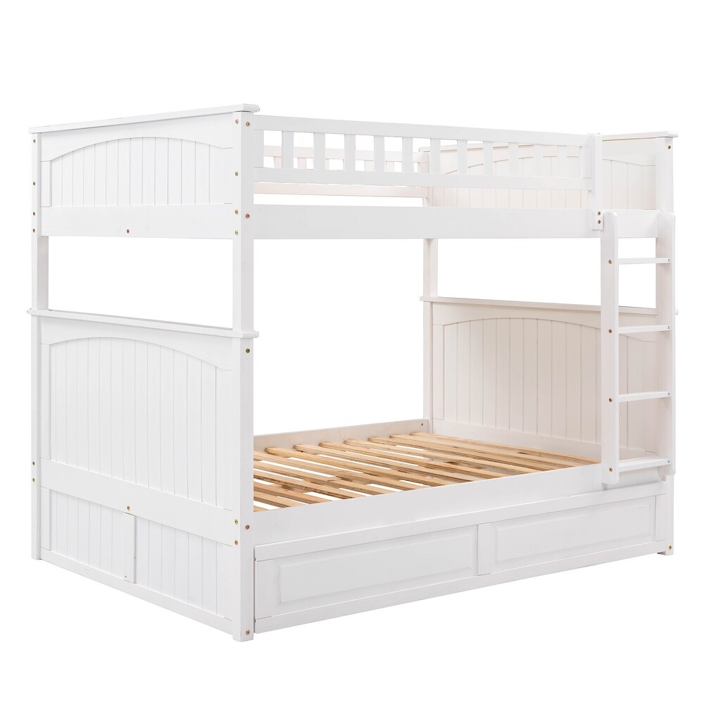Full Over Full Bunk Bed with Twin Size Trundle – Model A847