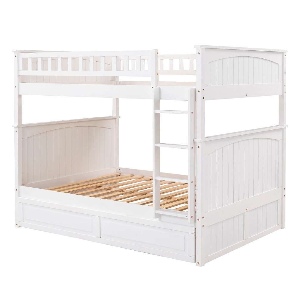 Full Over Full Bunk Bed with Twin Size Trundle – Model A847