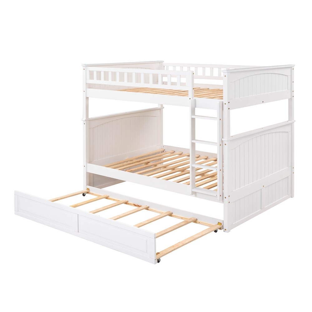 Full Over Full Bunk Bed with Twin Size Trundle – Model A847