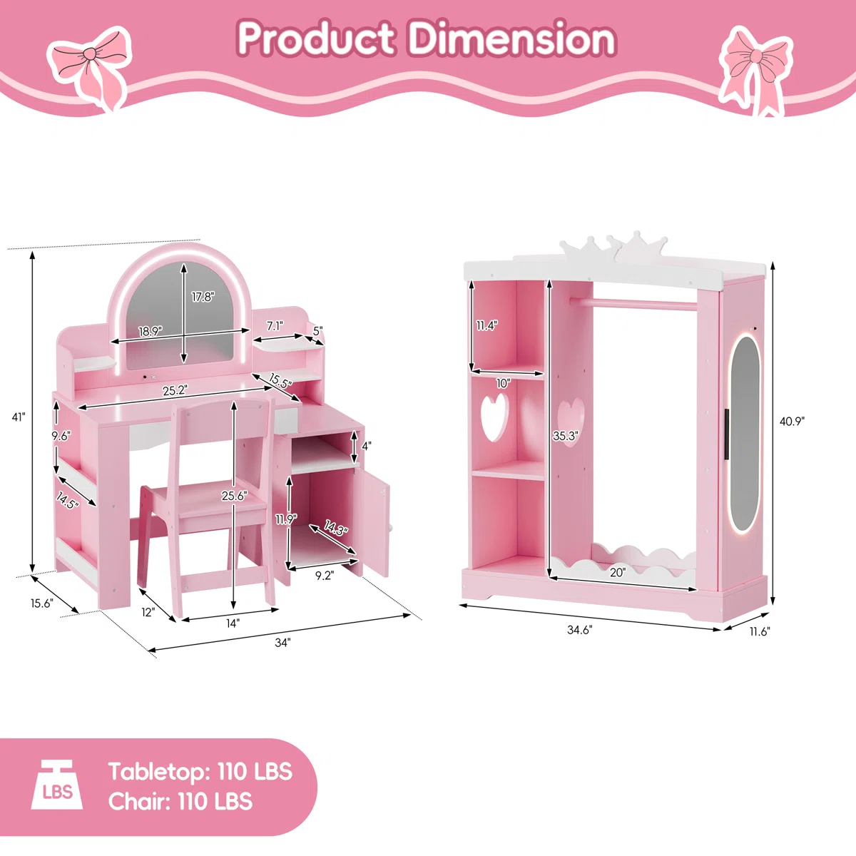 Kids Vanity – Model A885