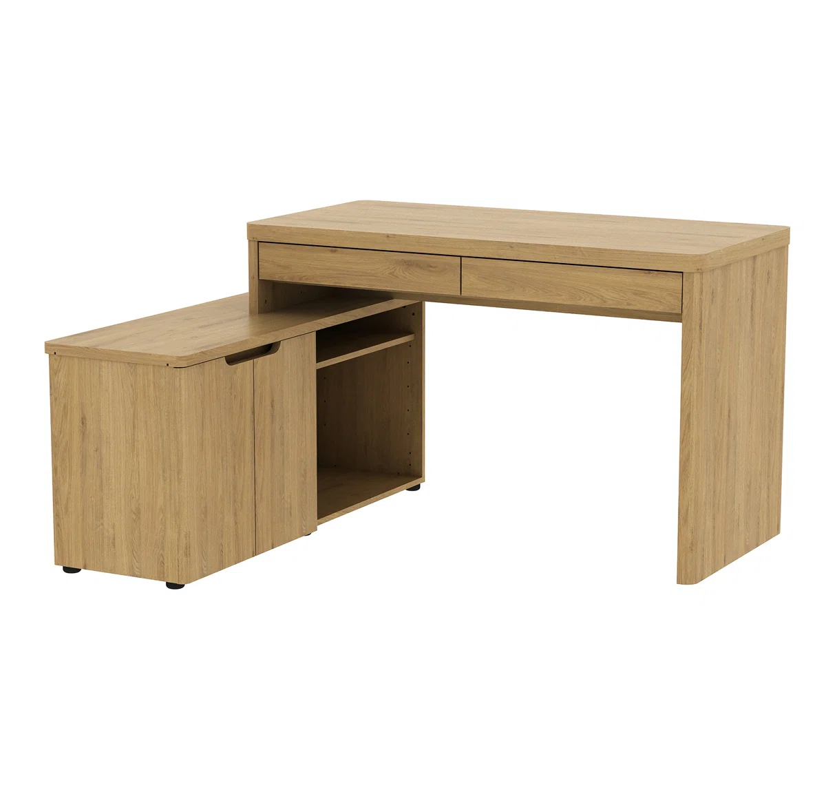 L-Shaped Scandinavian Desk