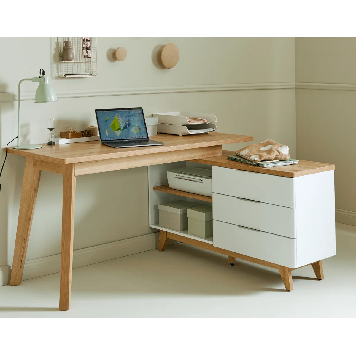 LIBRE Scandinavian L-Shaped Desk
