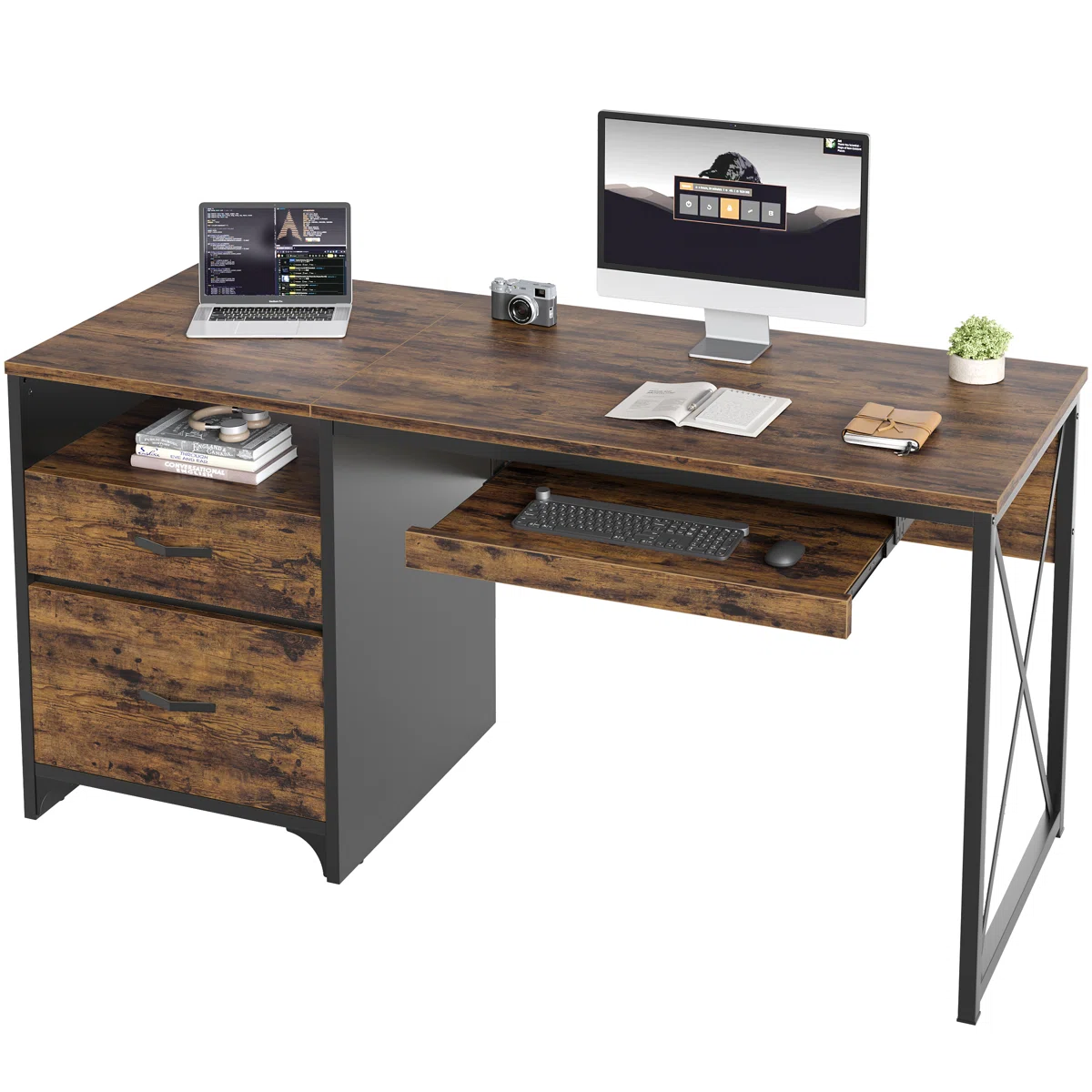 LABELLE Rustic Industrial Desk
