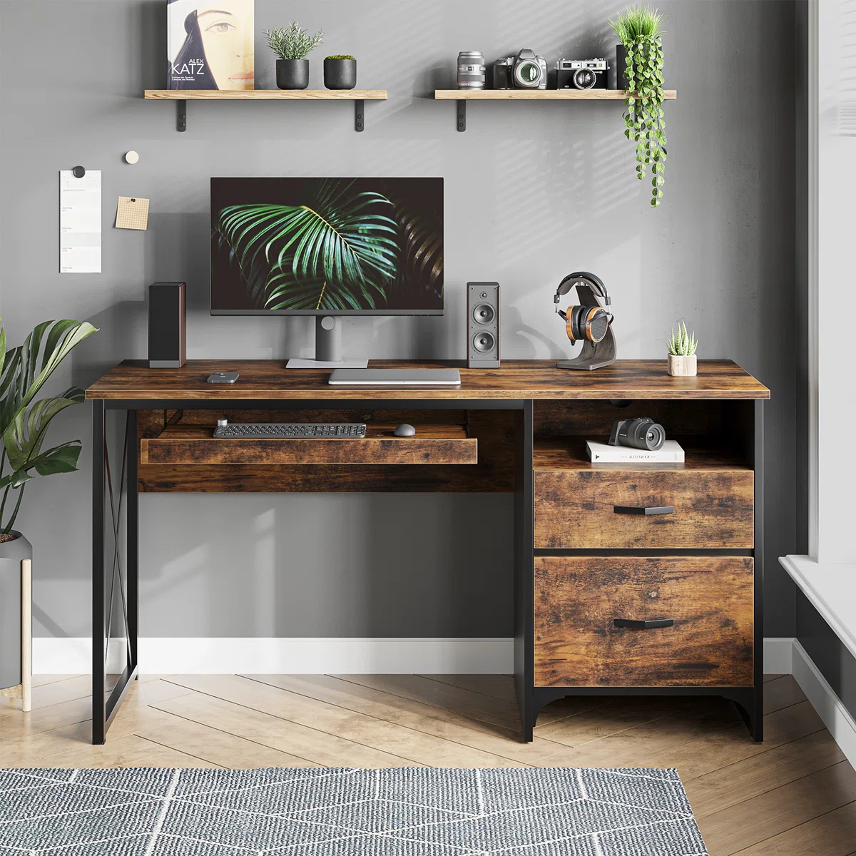 LABELLE Rustic Industrial Desk