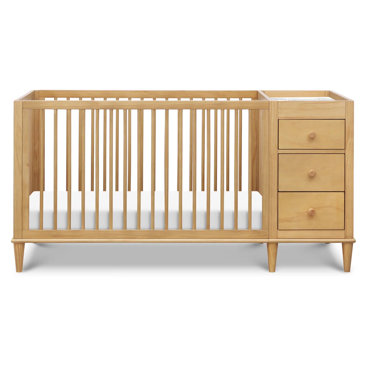Marley Baby Crib with Storage – Natural Wood
