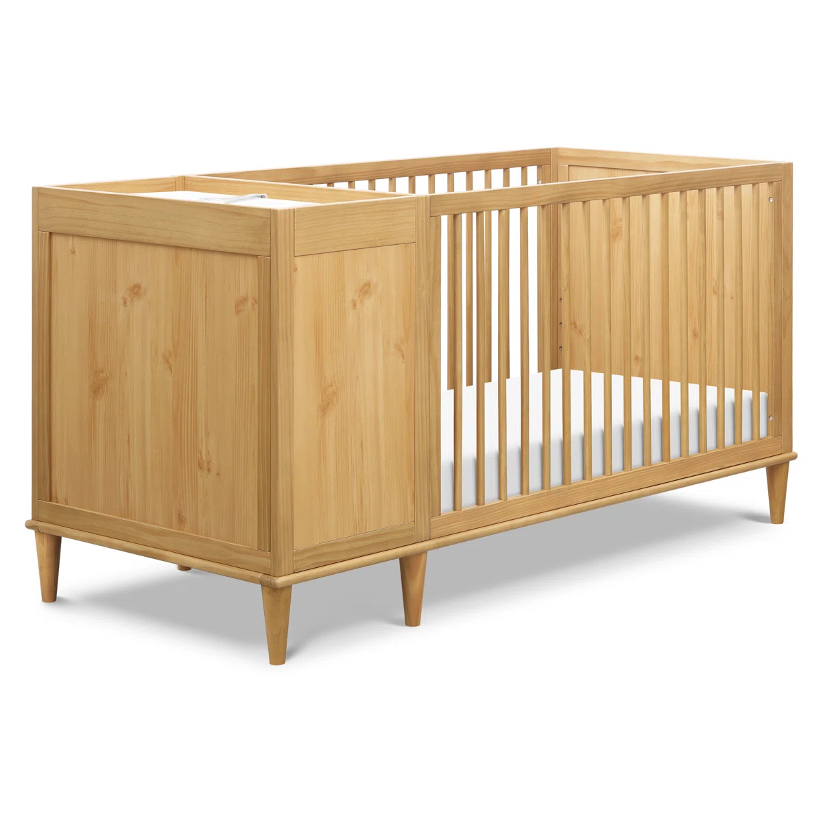 Marley Baby Crib with Storage – Natural Wood