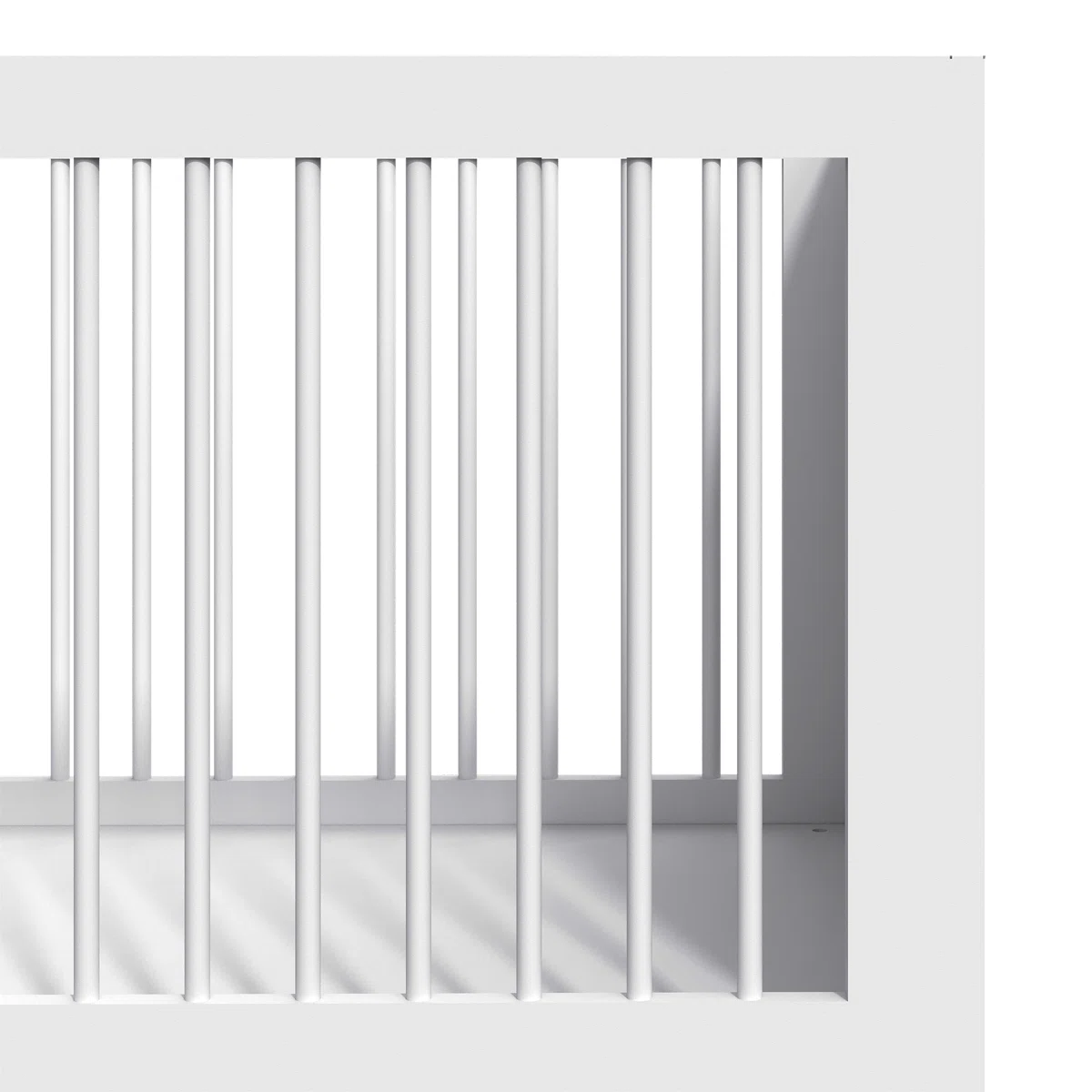 Baby Crib – White Wood Design