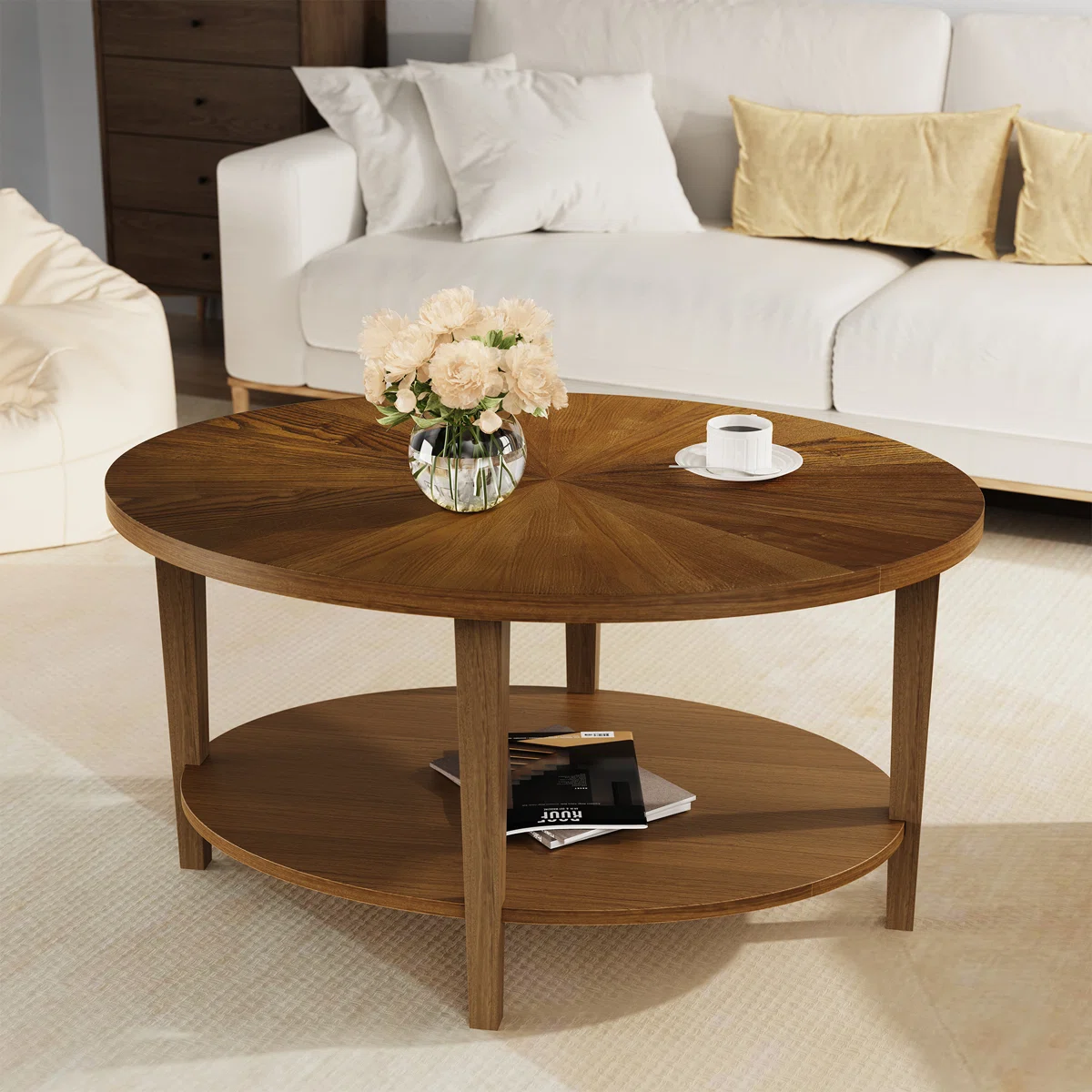 طاولة قهوة Solid Wood – موديل A742