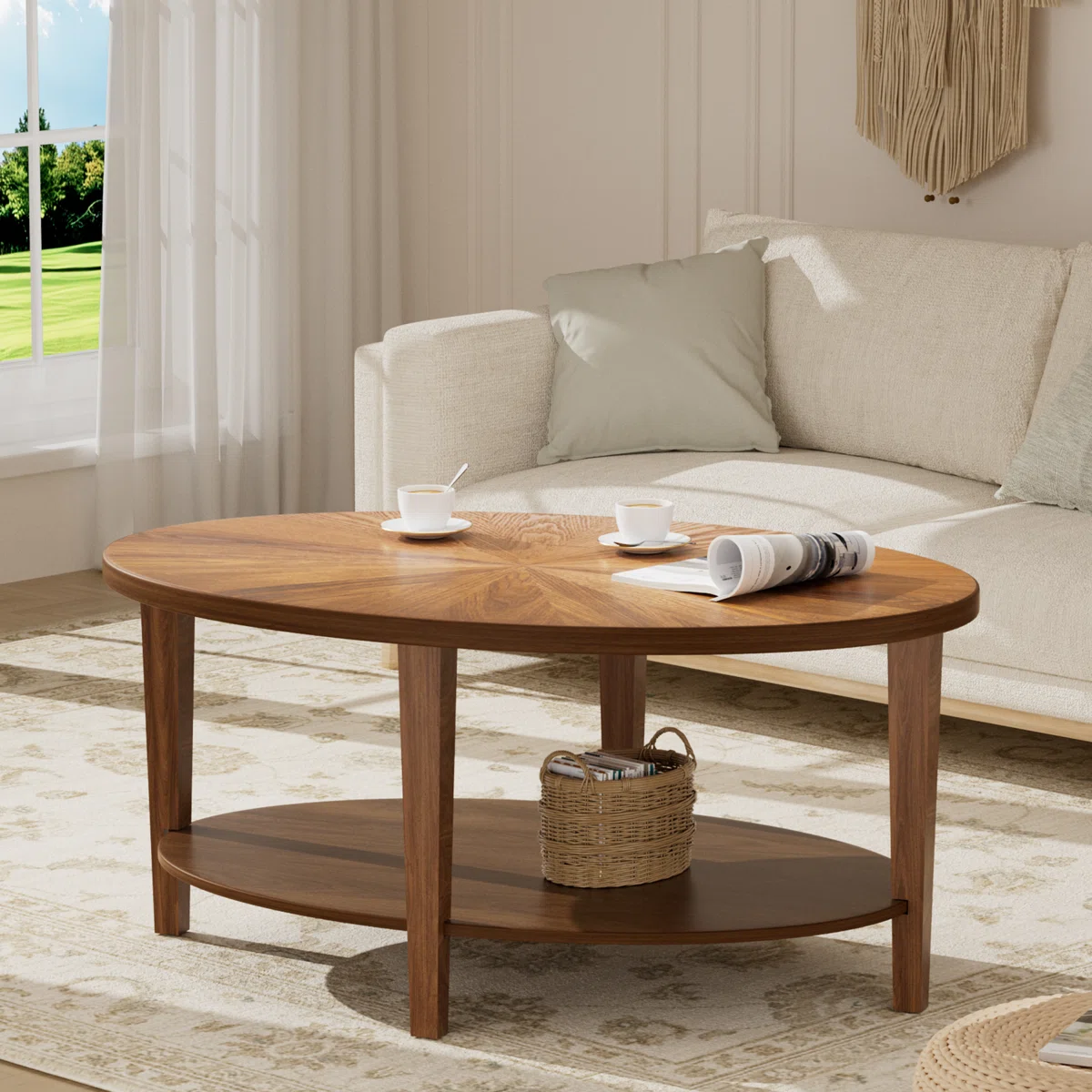 طاولة قهوة Solid Wood – موديل A742