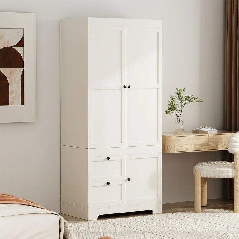 White Cottage Wardrobe – Model A2072