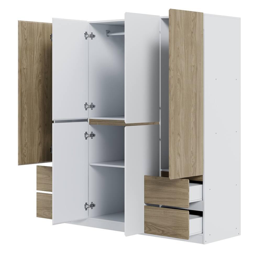 Two-Tone Modern Armoire – Model A2076