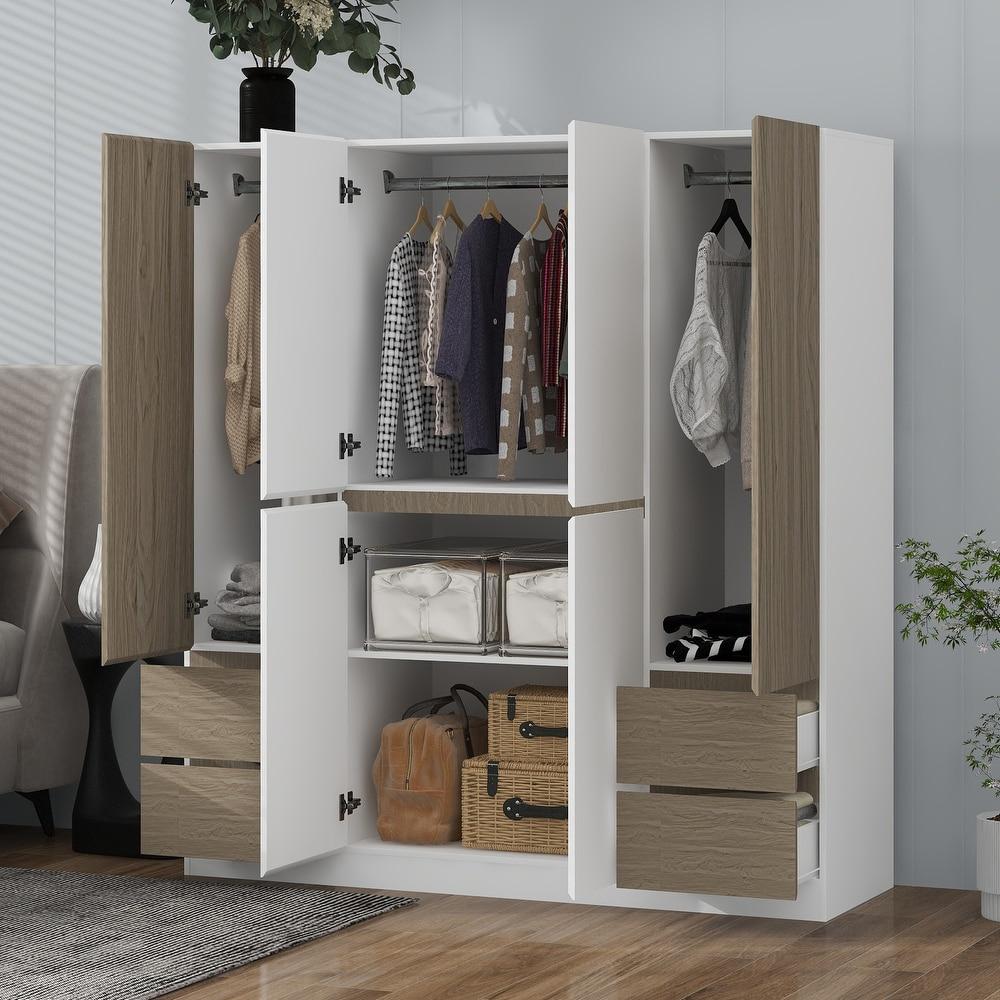 Two-Tone Modern Armoire – Model A2076