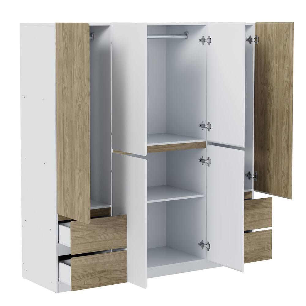Two-Tone Modern Armoire – Model A2076