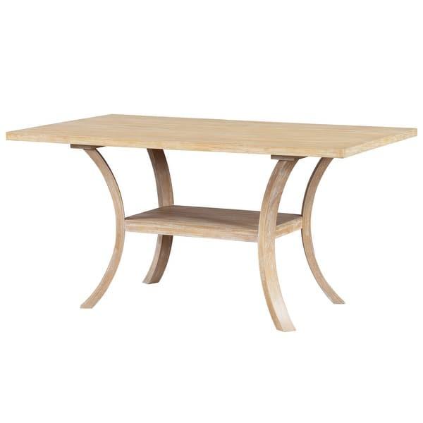 THE CURVE RECTANGULAR CURVED-LEG DINING TABLE – MODEL A2091