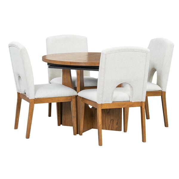 Himalaya Round Cross-Base Dining Table – Model A2093