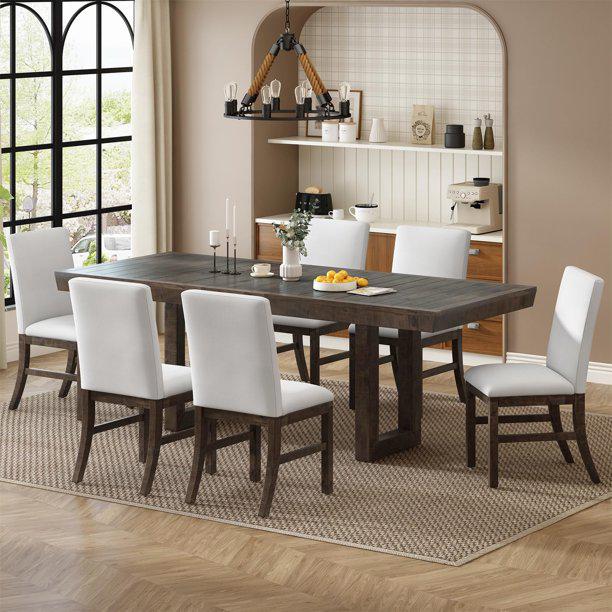 Throne Rectangular Pedestal Dining Table – Model A2090
